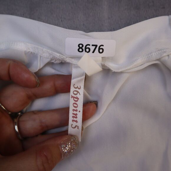 36 Point 5 Shirt Womens Medium Skull Lightweight Casual Open Front Cardigan Vest - Picture 2 of 12